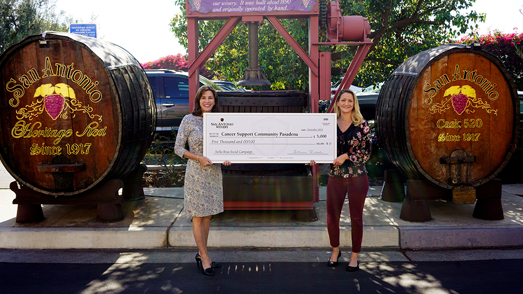 Riboli Family of San Antonio Winery Donates $5,000 to Cancer Support Community Pasadena