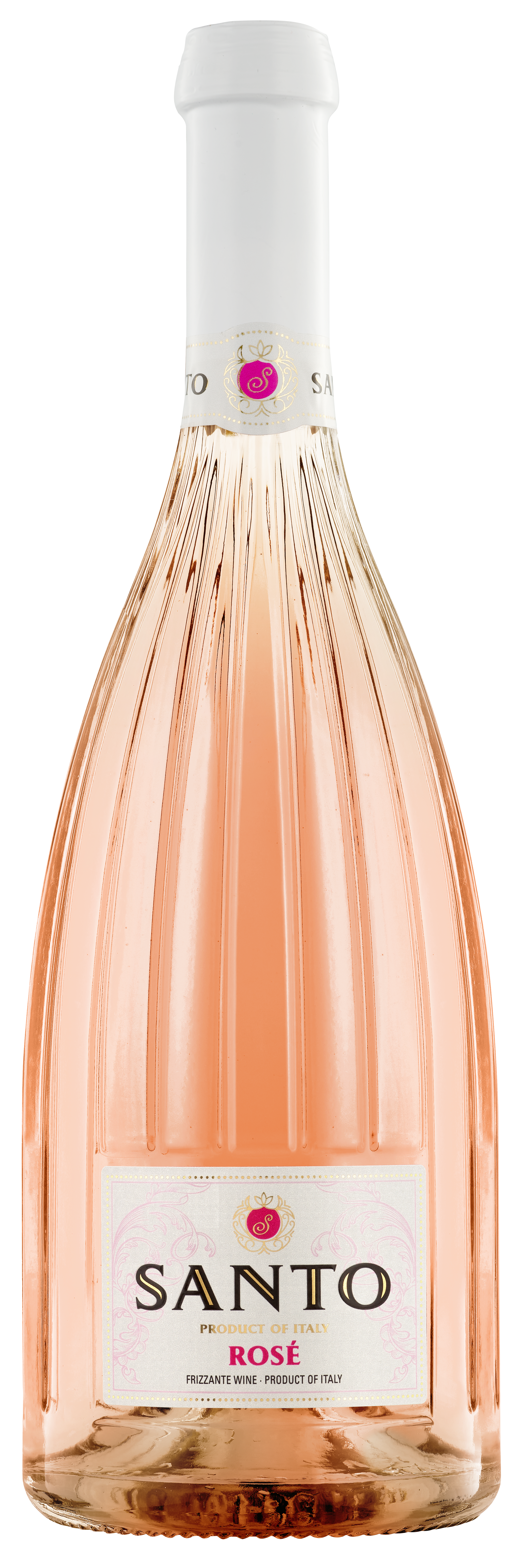 Santo Rose wine bottle